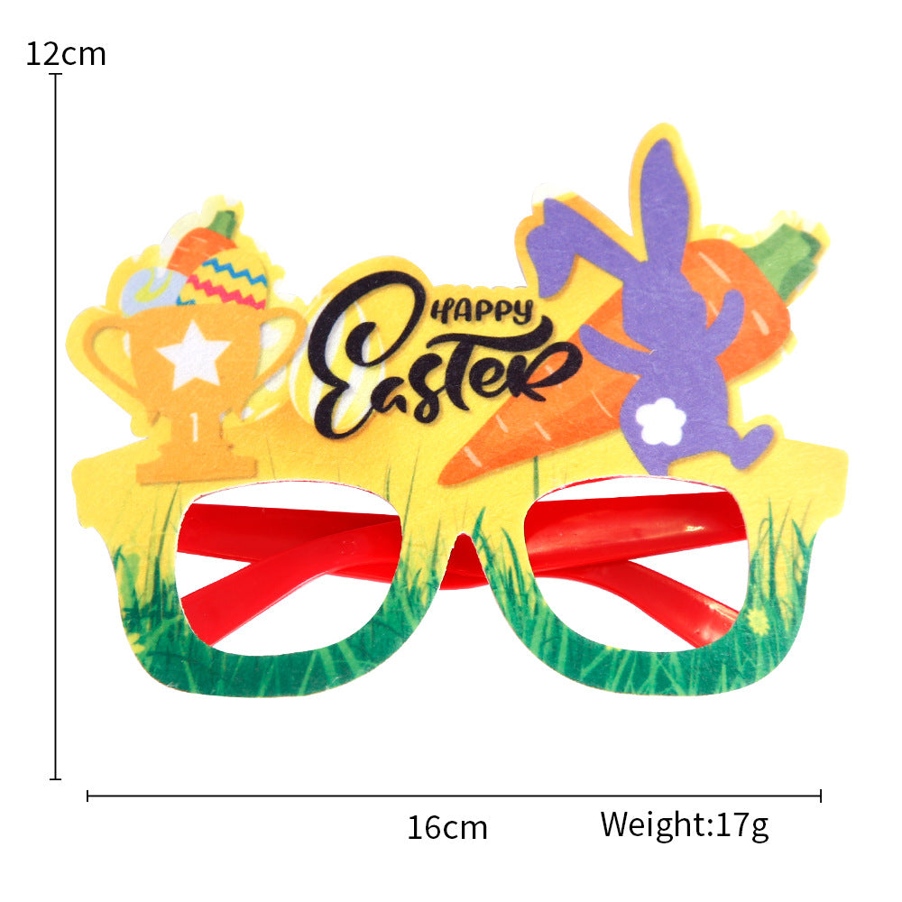 Wholesale Easter Glasses Children Adult Holiday Party Decoration Supplies Rabbit Egg Glasses Frame